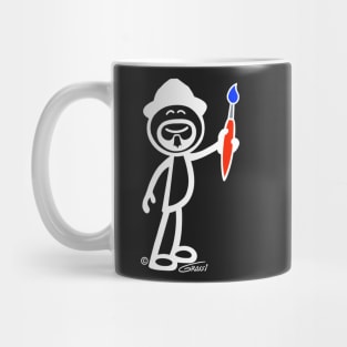 GG Artist Stick Figure (For Darker Clothing) Mug